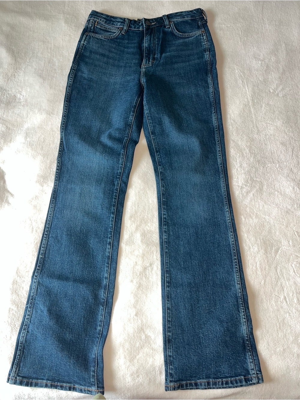 Womens Wrangler Retro Bailey High Rise Boot Cut Jeans Dark Wash Sz 31 34 NWT